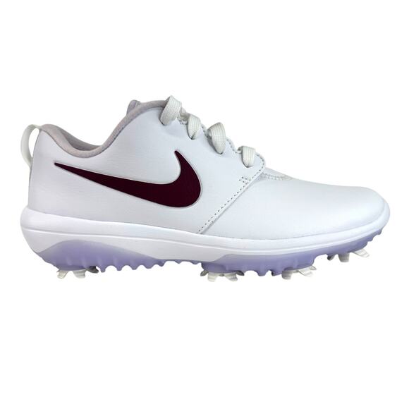 Nike Roshe G Tour Golf Shoes Cleats White Maroon AR5582-103 Women’s Size 6 NEW - Picture 1 of 8